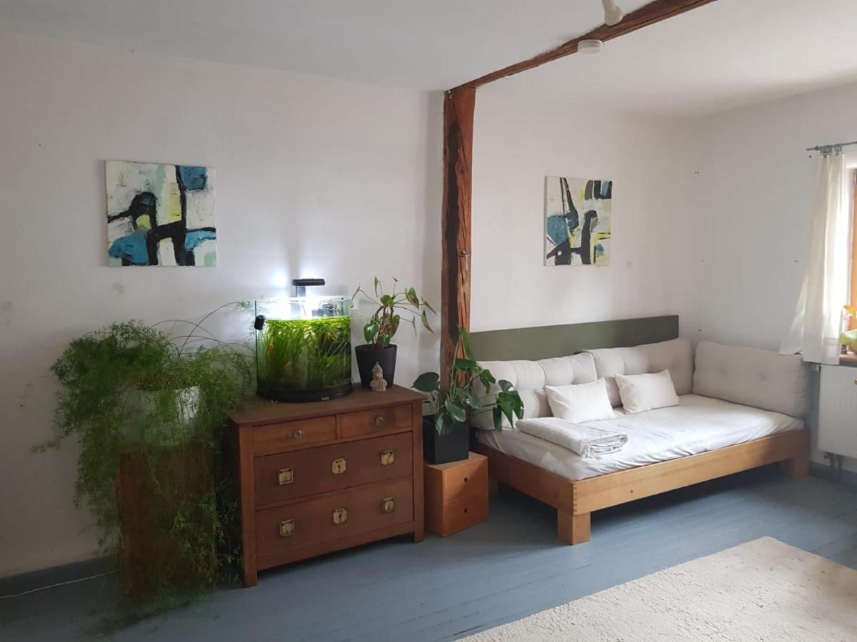 Aeltestes Haus In Quentel - Ferienwohnung 2 Mit Dachterrasse Lichtenau Dış mekan fotoğraf